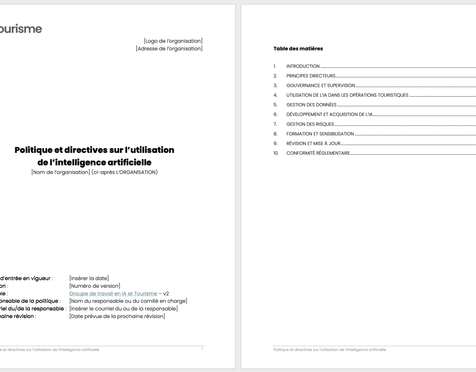 Politique et directives sur l'utilisation de l'IA