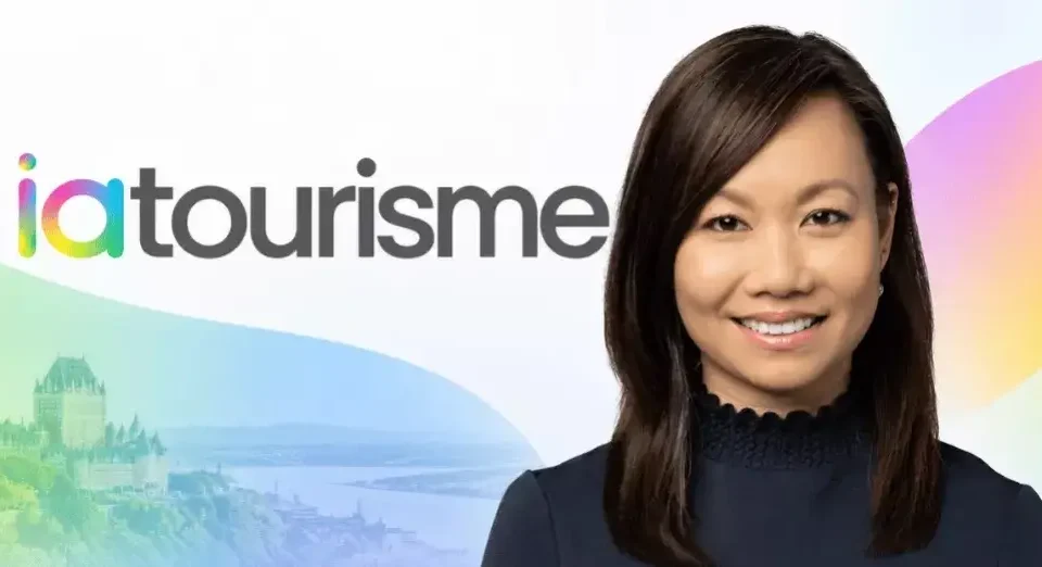 Anne Nguyen et le logo iatourisme