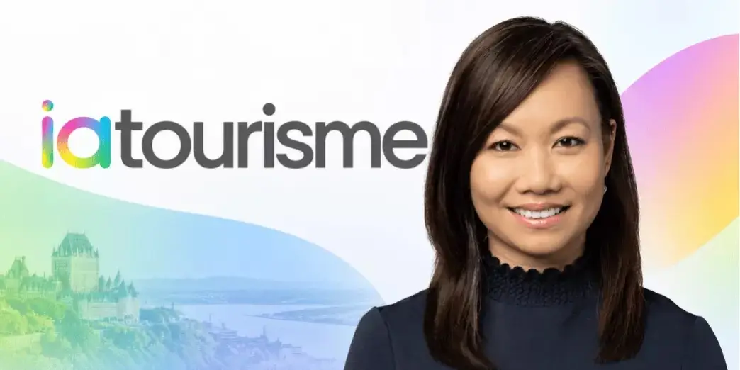 Anne Nguyen et le logo iatourisme